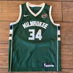 NBA Green Mesh Swingman Jersey by Nike